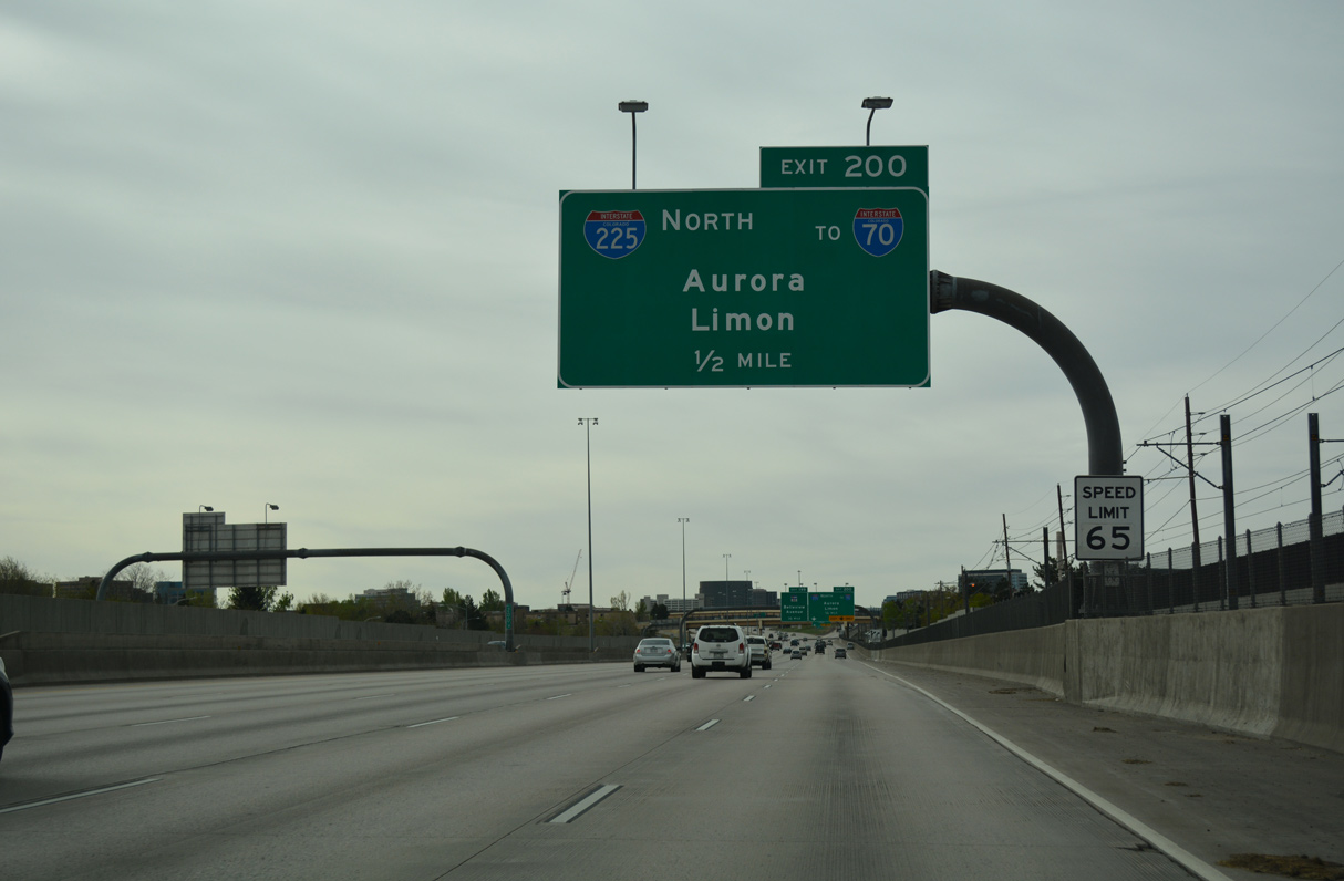 I-225 south at I-25 - Denver, CO