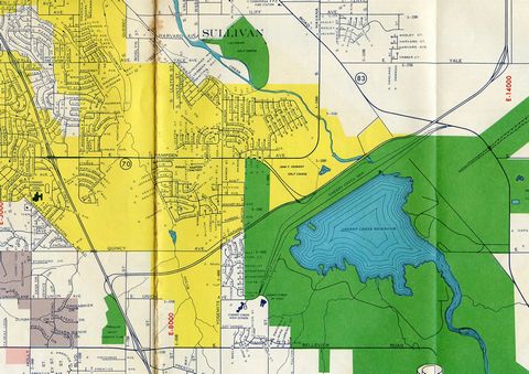Southeast Denver, CO - 1960s Map