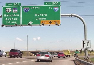 I-25 north at I-225 - 2001