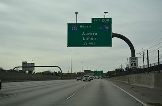 I-225 south at I-25 - Denver, CO