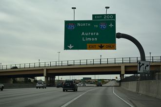 I-225 south at I-25 - Denver, CO