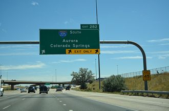 I-70 East at Interstate 225 in Aurora, Colorado