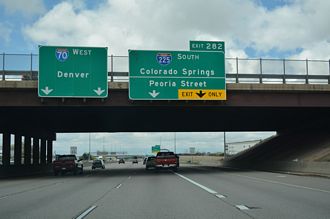 I-70 west at I-225 - Aurora, CO