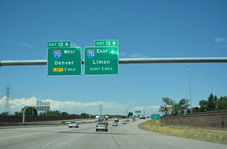 I-225 north at I-70 - Aurora, CO