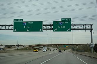 I-225 north at I-70 - Aurora, CO