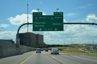 I-225 south at I-25 - Denver, CO