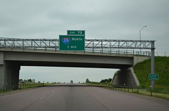 I-29 south at I-229 - 2015