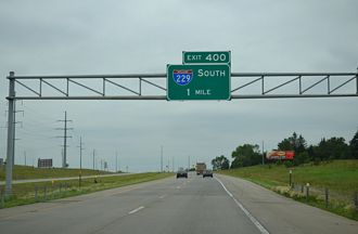 I-90 west at I-229 - Sioux Falls, SD