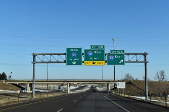 I-229 north at I-90/CR 125 - Sioux Falls, SD