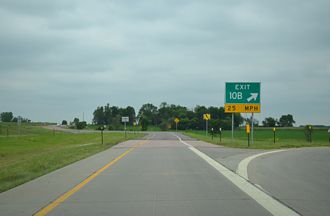 I-229 north at I-90/CR 125 - Sioux Falls, SD