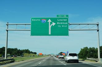 Interstate 229 South in Sioux Falls, South Dakota