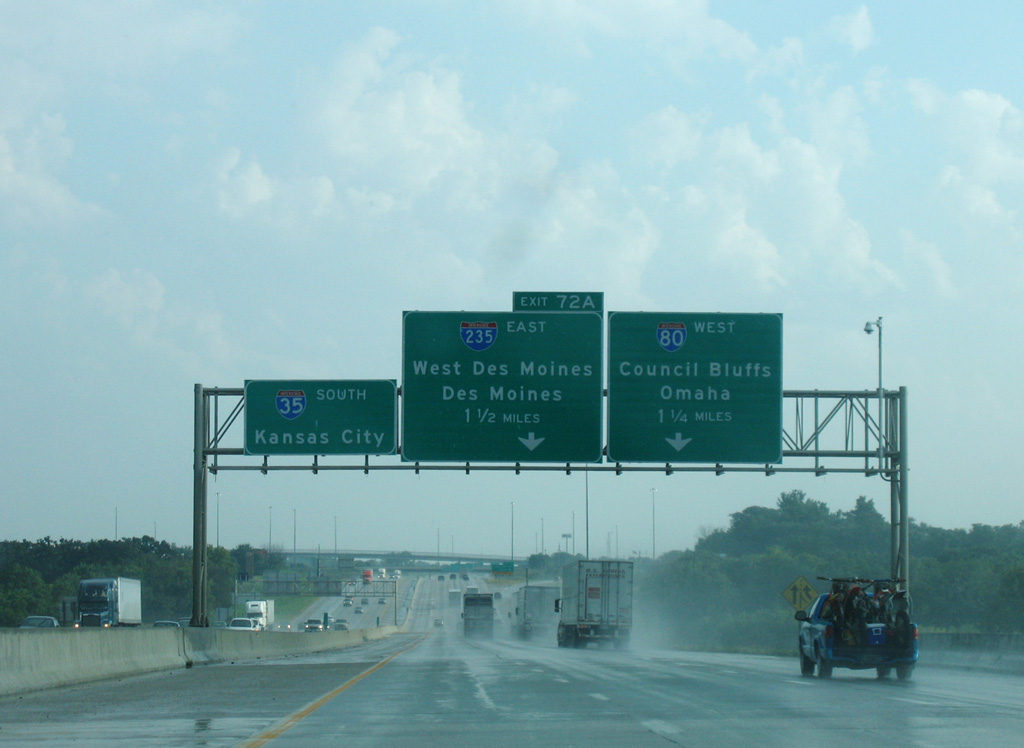 I-35/80 south at I-235 - 2005