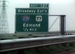 I-44 east at I-235/US 77 - Oklahoma City, OK