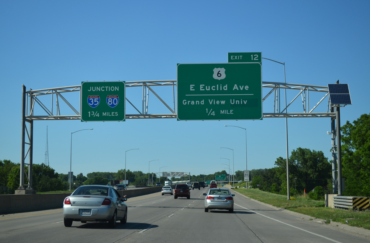 I-235 east at US 6 - Des Moines, IA