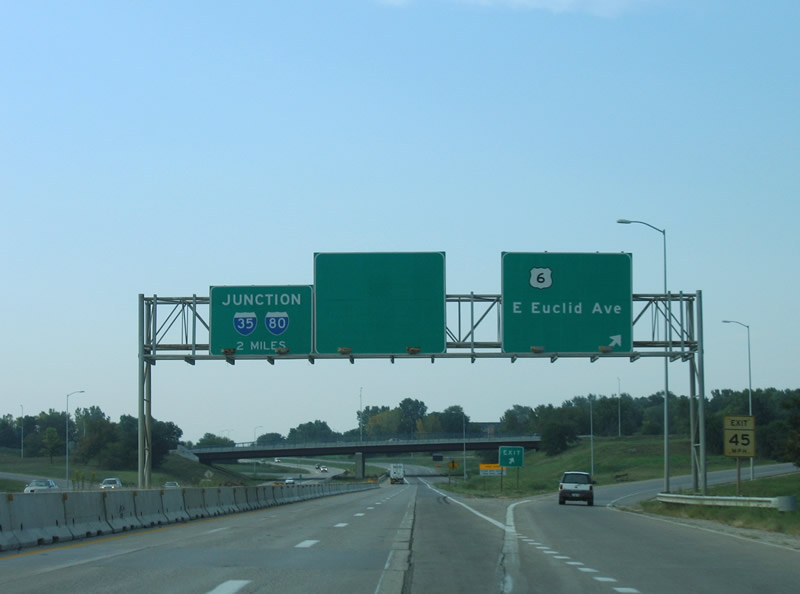 I-235 east at US 6 - 2005