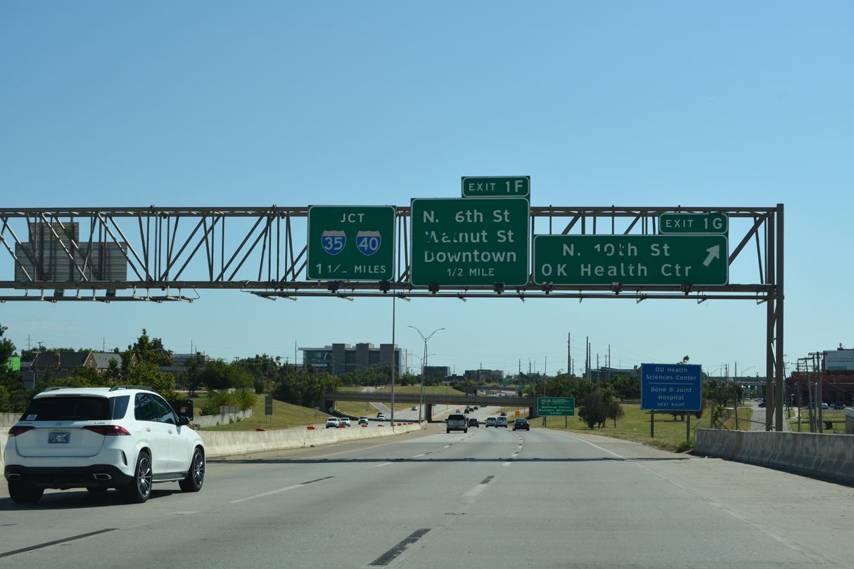 I-235/US 77 south at I-35/40 - Oklahoma City, OK