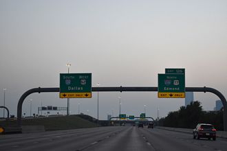 I-35/40 west at I-235/US 77 - Oklahoma City, OK