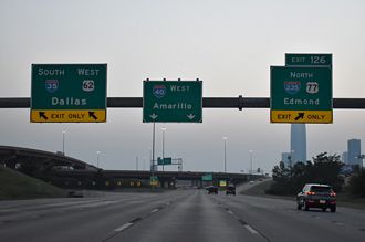 I-35/40 west at I-235/US 77 - Oklahoma City, OK