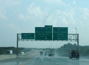 I-35/80 south at I-235 - 2005