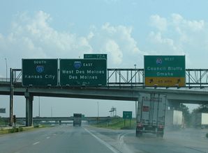 I-35/80 south at I-235 - 2005
