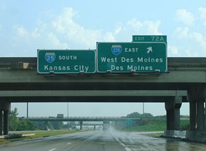I-35/80 south at I-235 - 2005