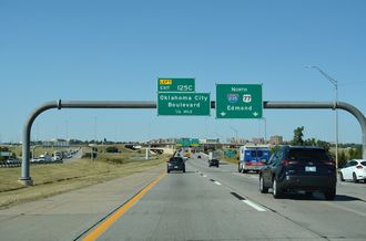 I-35/US 77 north at I-40/235/US 62 - Oklahoma City, OK