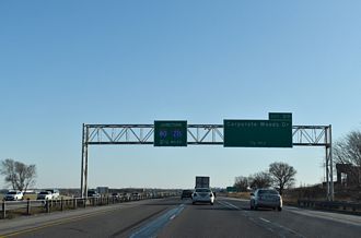 I-35 south at I-80/235 - Ankeny, IA