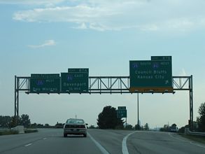 I-35 south at I-80/235 - 2005