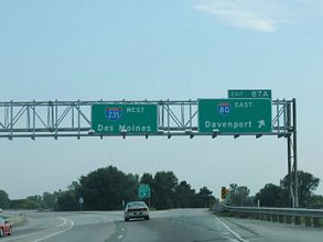 I-35 south at I-80/235 - 2005
