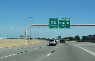 I-40 east at I-35/235-US 62/77 - Oklahoma City, OK