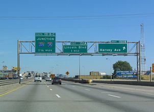 I-40 east at I-35/235 - 2003