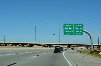 I-40 east at I-35/235-US 62/77 - Oklahoma City, OK