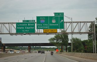 I-44 east at I-235/US 77 - 2012