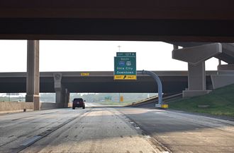 I-44/SH 66 west at I-235/US 77 - Oklahoma City, OK