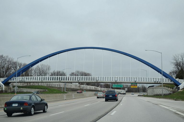I-235 at 44th St Pedestrian Bridge - Des Moines, IA