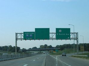 I-235 east at US 6 - 2005