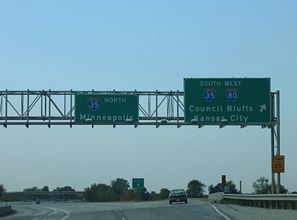 I-235 east at I-35/80 - 2005