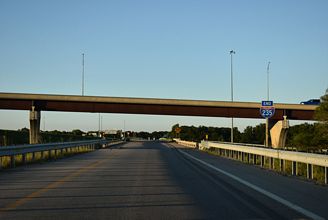 The North end of Interstate 235 in Wichita, Kansas