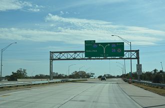 I-235 south at I-135/US 81 - 2016