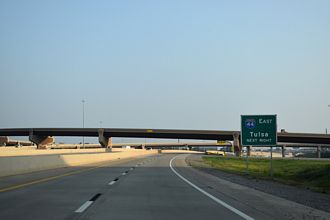 US 77 south at I-44/235 - Oklahoma City, OK