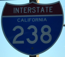 Interstate 238 California shield representation