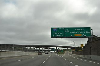 I-238 south at I-580 - Ashland, CA