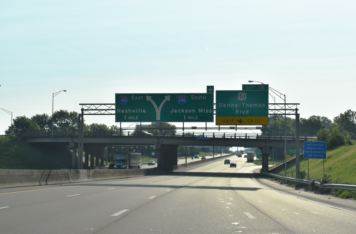 I-40 east at I-240 - Memphis, TN