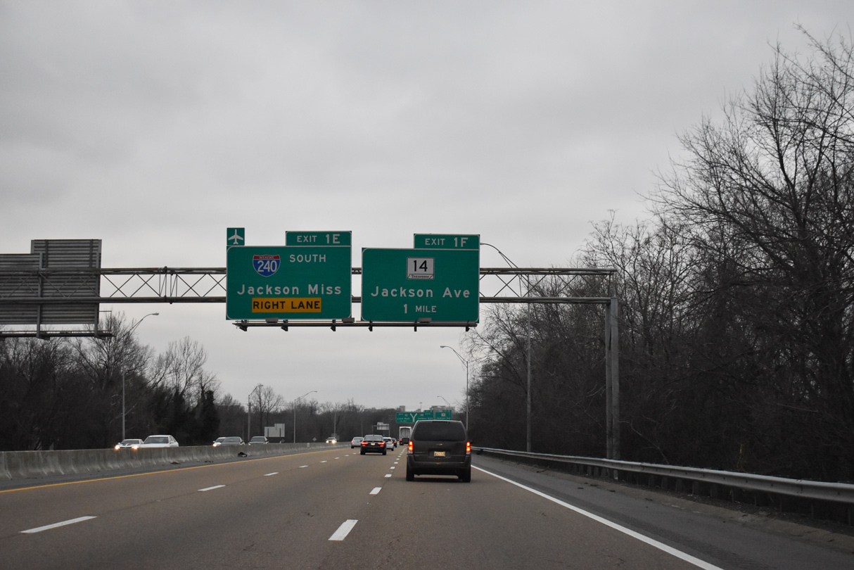 I-40 west at I-240/SR 14 - Memphis, TN
