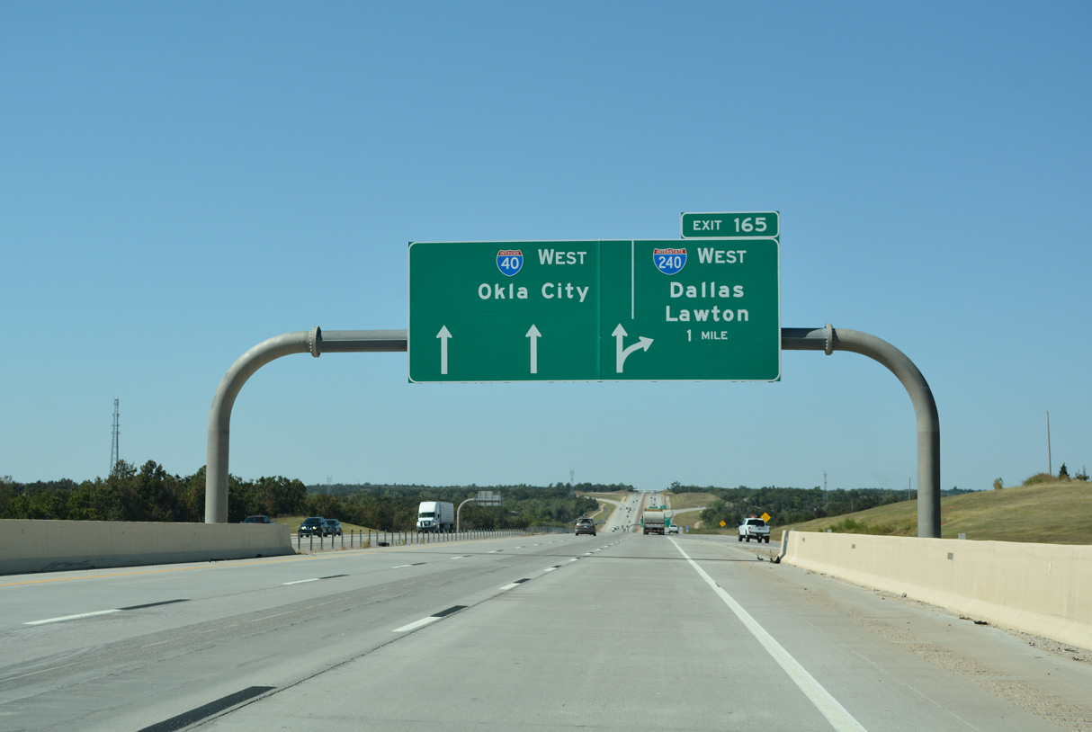 I-40/US 270/SH 3 west at I-240 - Oklahoma City, OK