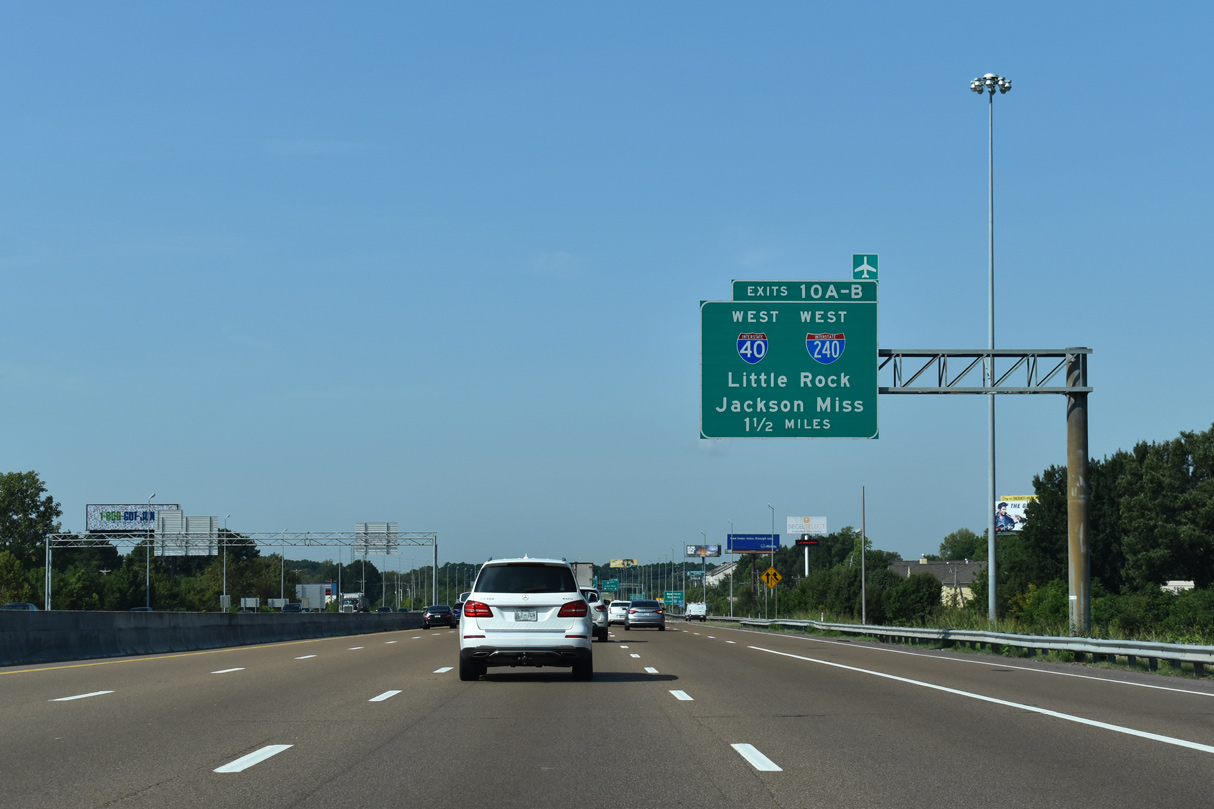 I-40 west at I-240/Sam Cooper Bl - Memphis, TN
