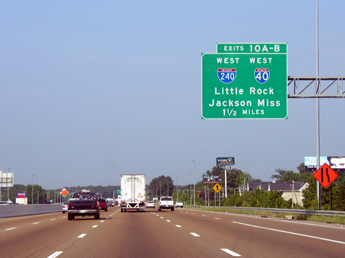 I-40 west at I-240/Sam Cooper Bl - 2003