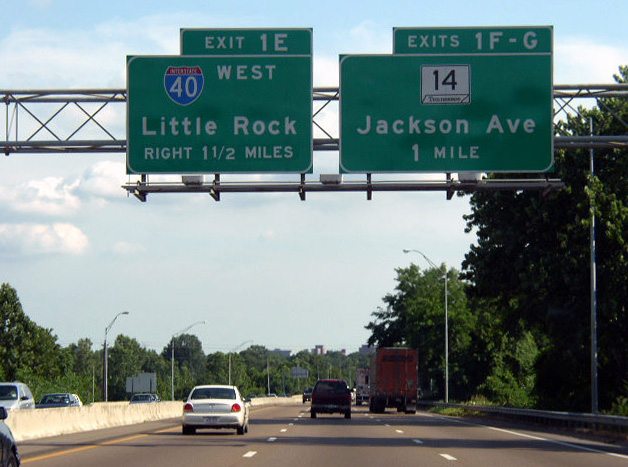 I-40 west at I-240/SR 14 - 2003