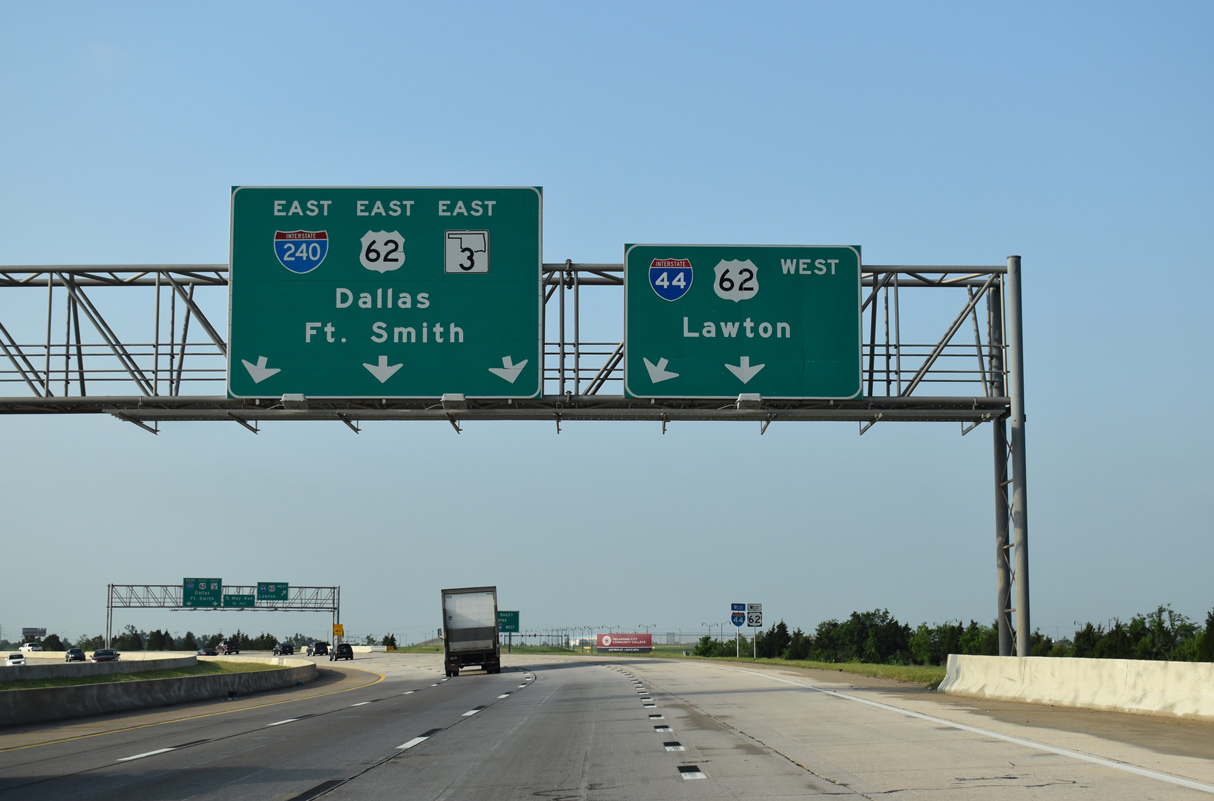 I-44/US 62/SH 3 west at I-240 - Oklahoma City, OK
