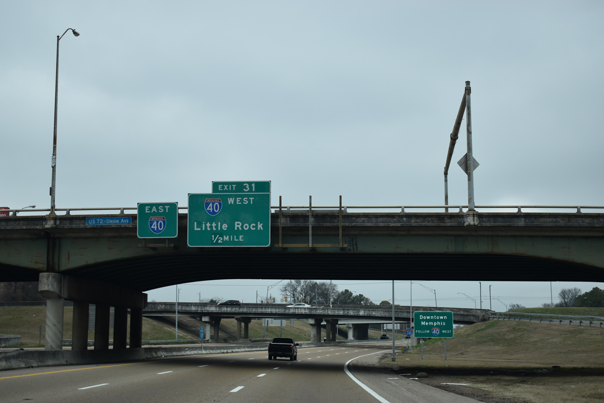 I-240 north at I-40 - Memphis, TN